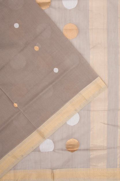 Maheshwari Cotton Butta Grey Saree