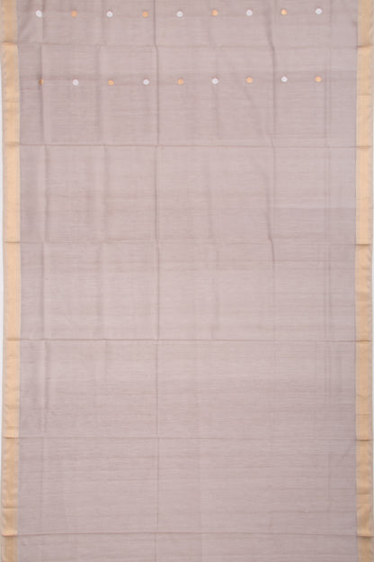 Maheshwari Cotton Butta Grey Saree