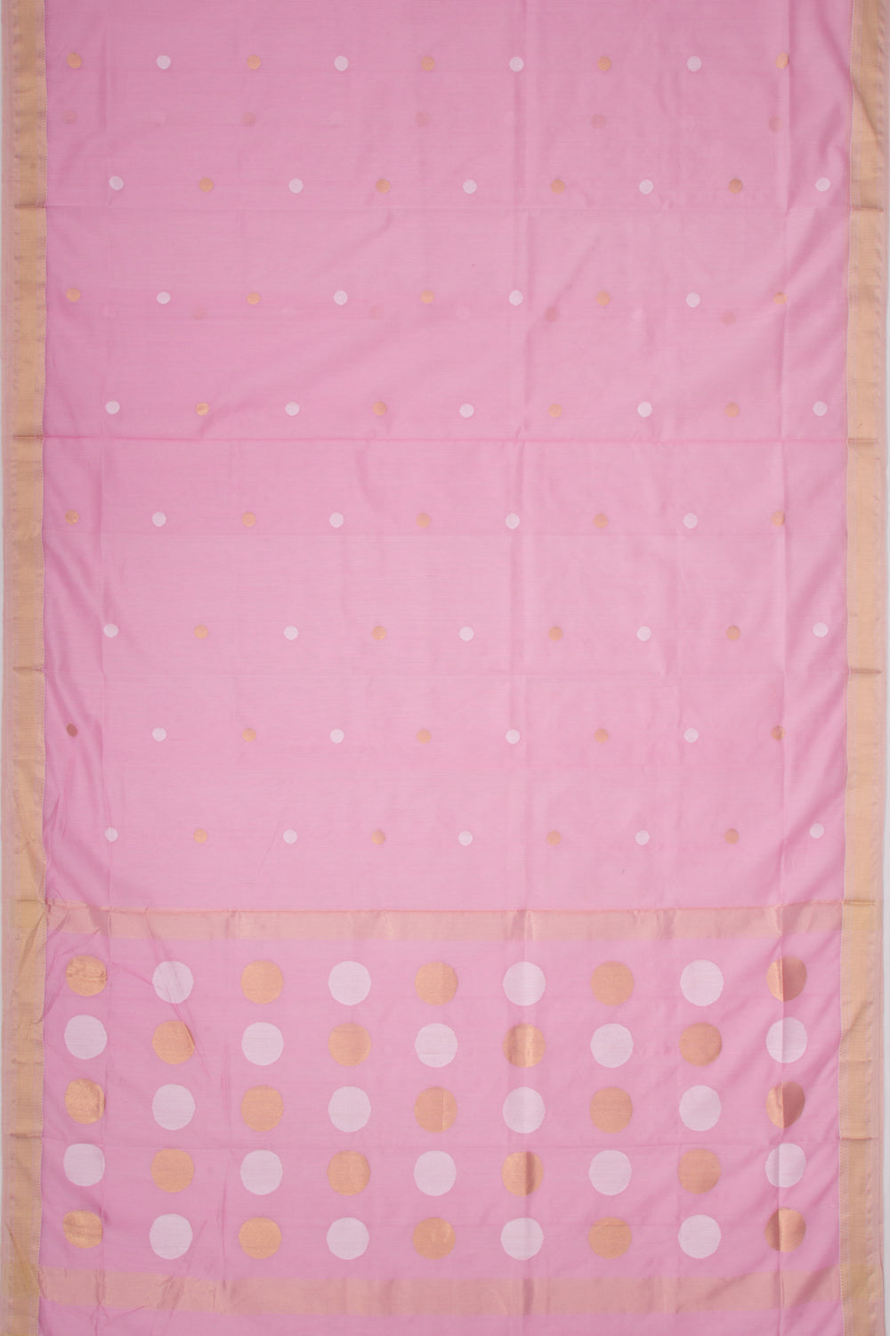 Maheshwari Cotton Butta Pink Saree