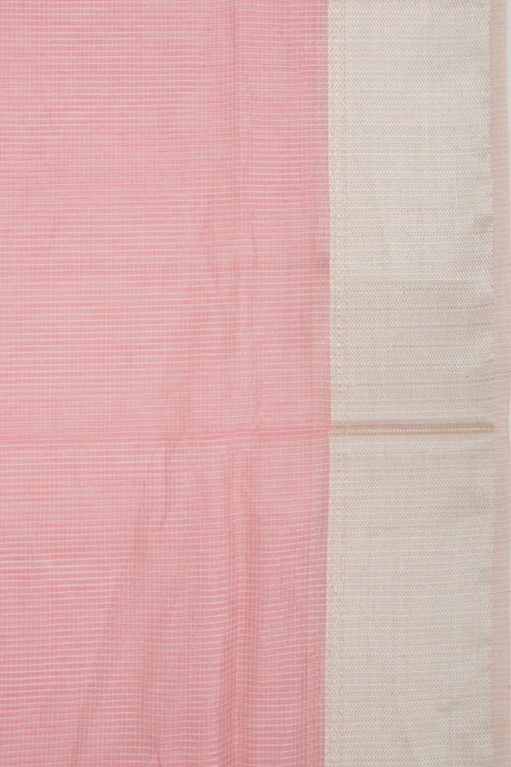 Maheshwari Cotton Checks Pink Saree