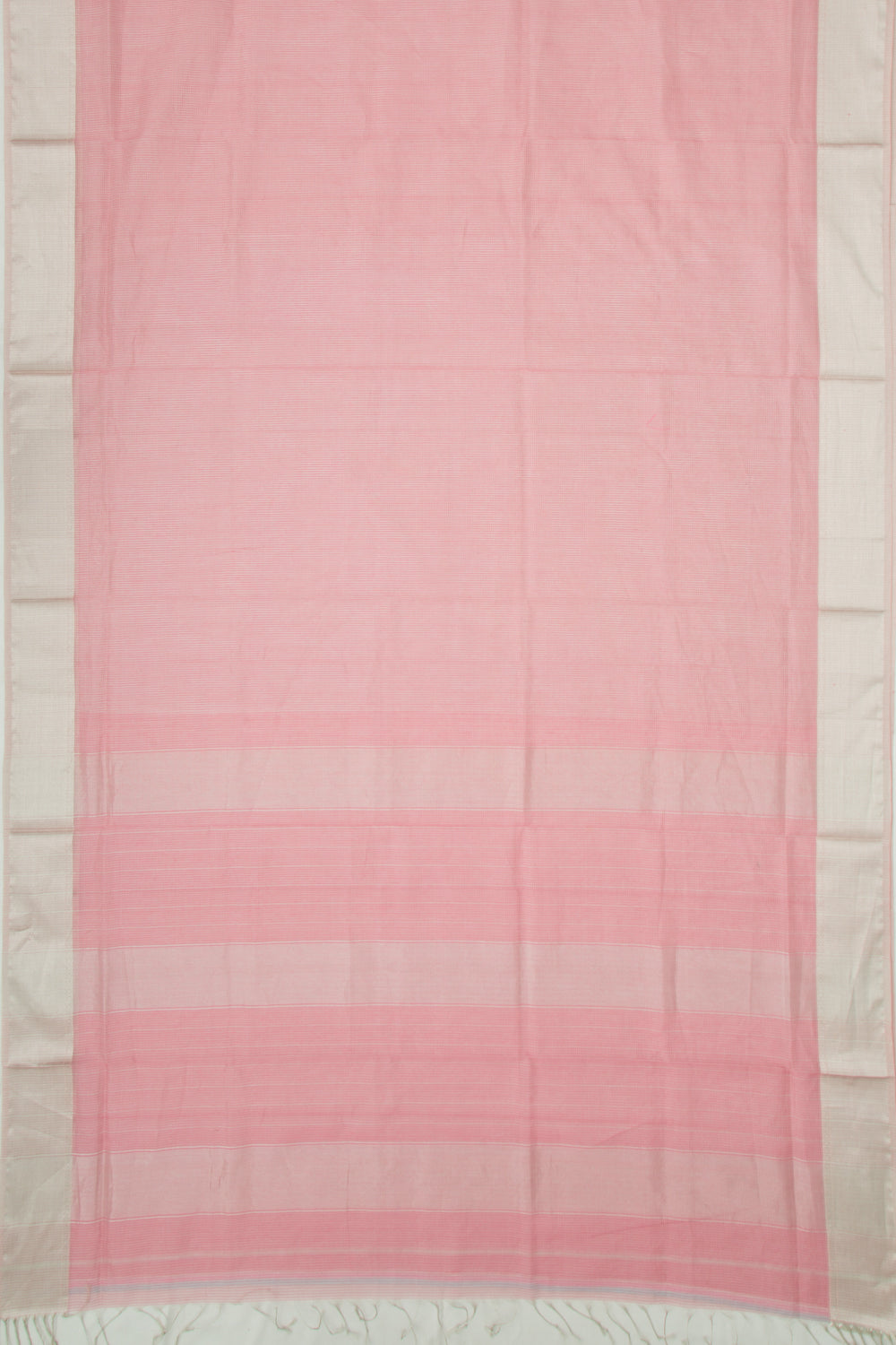 Maheshwari Cotton Checks Pink Saree