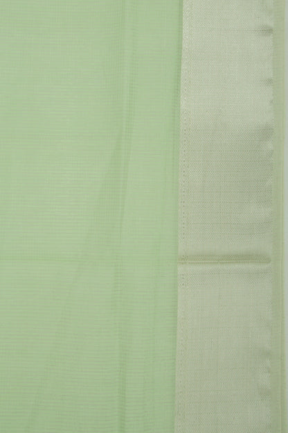 Maheshwari Cotton Checks Green Saree