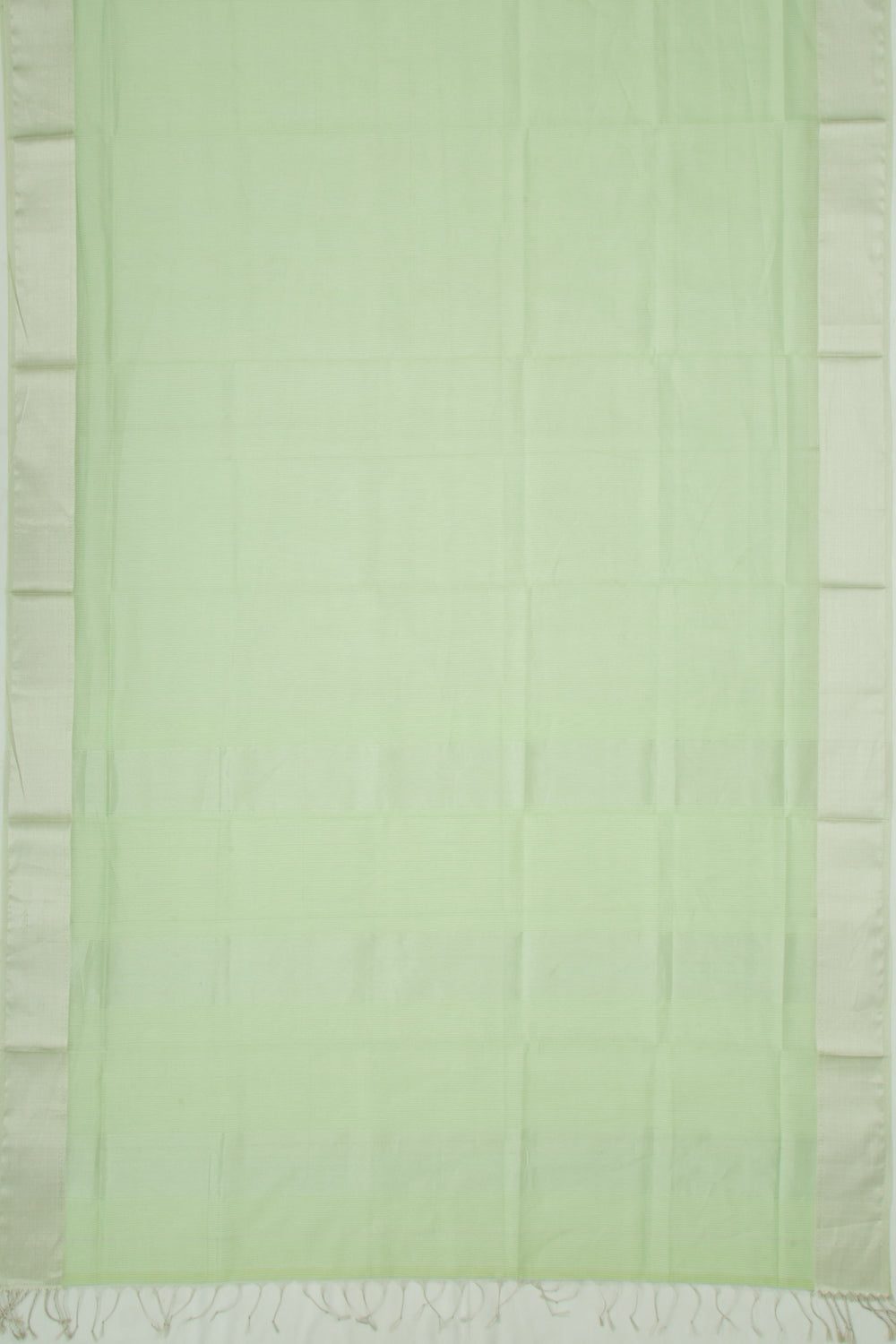 Maheshwari Cotton Checks Green Saree