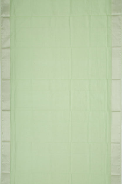 Maheshwari Cotton Checks Green Saree