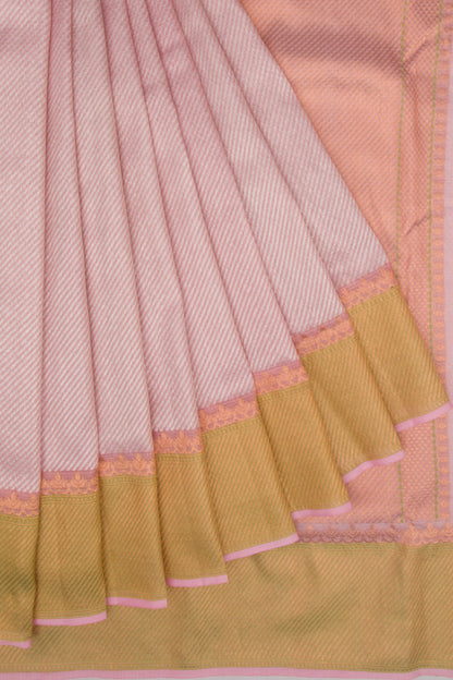 Kota Silk Tissue Brocade Baby Pink Saree