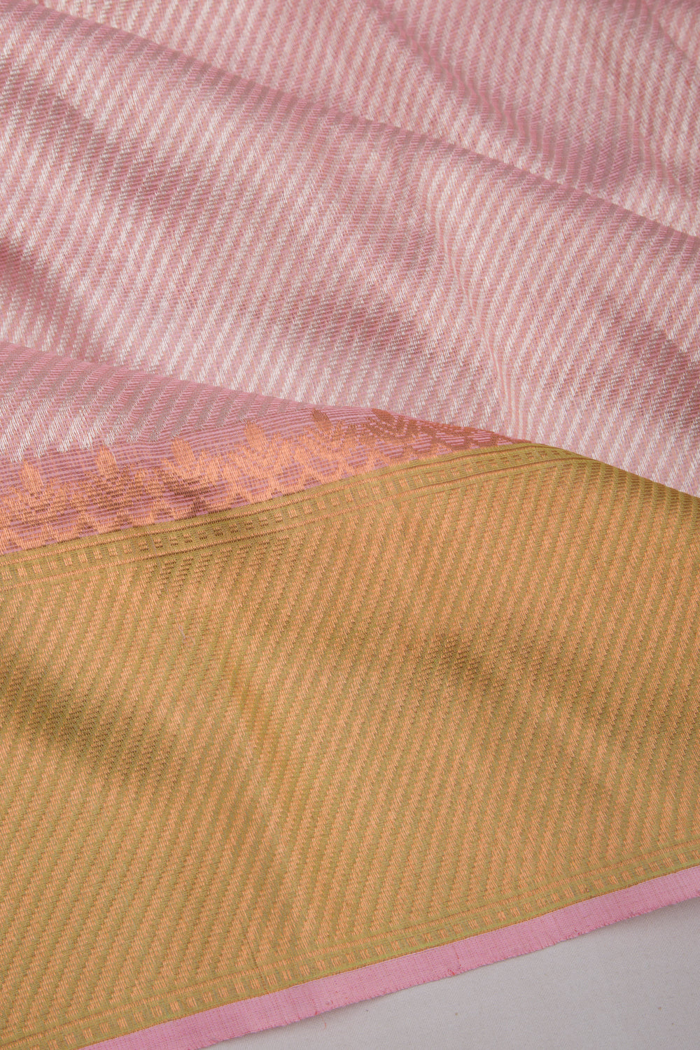 Kota Silk Tissue Brocade Baby Pink Saree