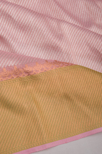 Kota Silk Tissue Brocade Baby Pink Saree