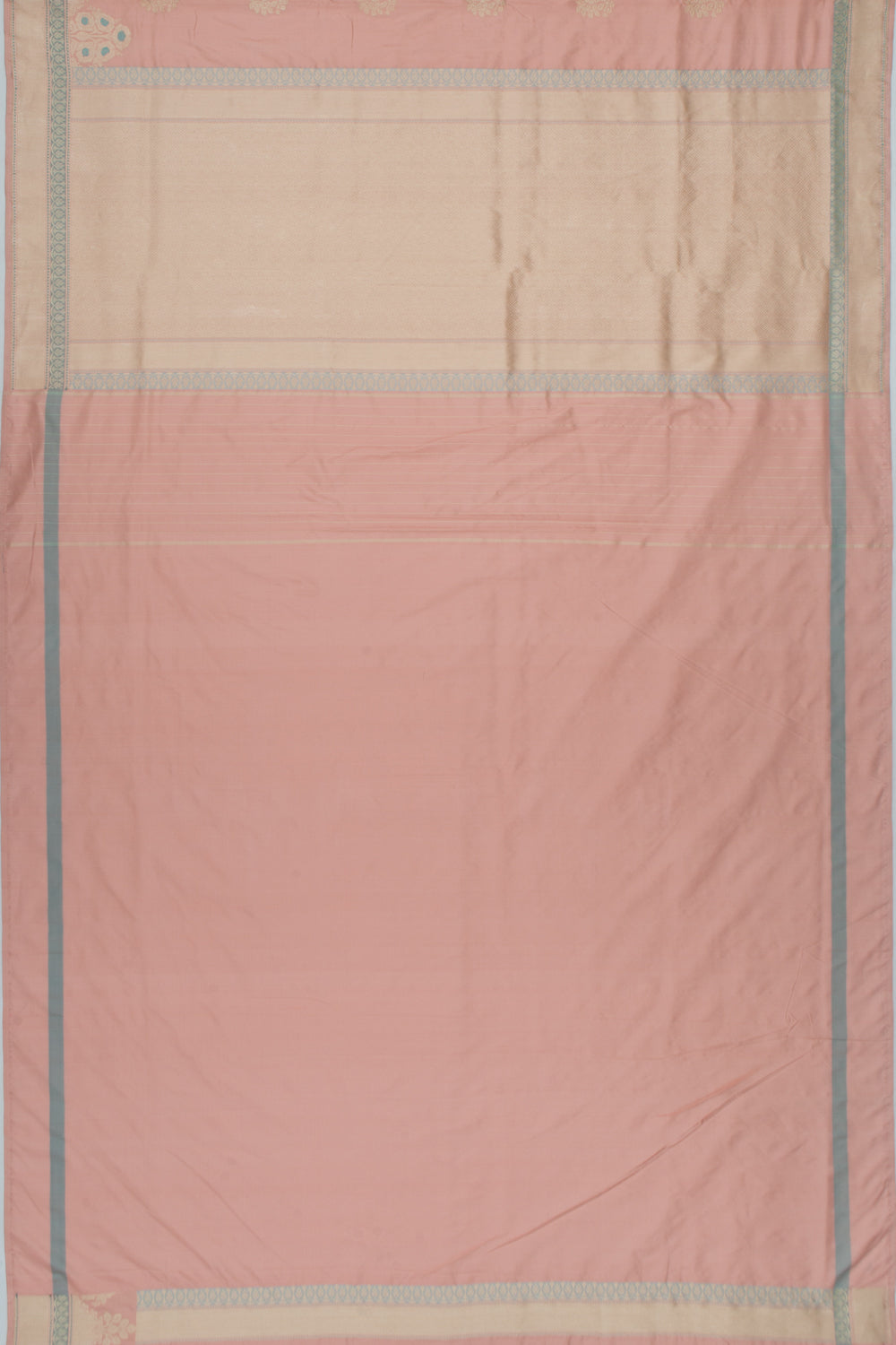 Banarasi Silk Butta Peach Saree