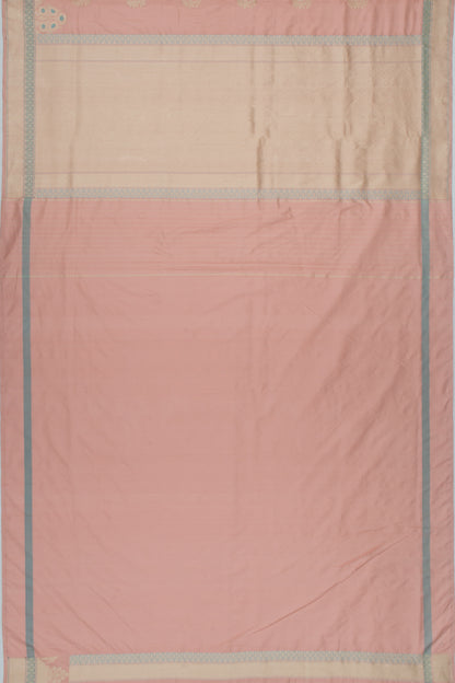 Banarasi Silk Butta Peach Saree