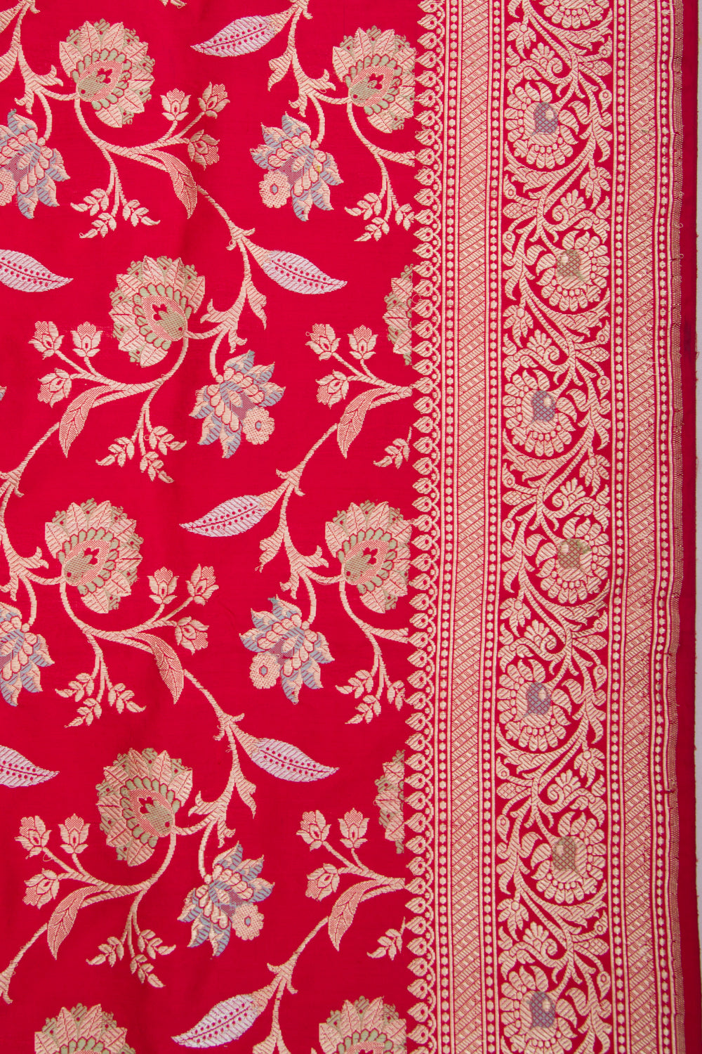 Banarasi Silk Kadwa Jaal Red Saree