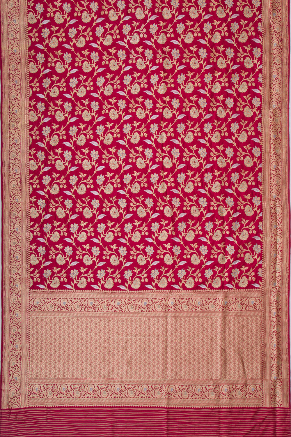 Banarasi Silk Kadwa Jaal Maroon Saree