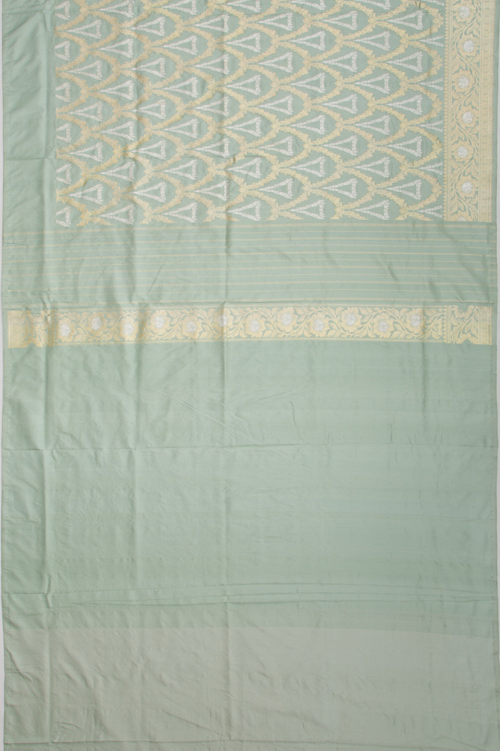 Banarasi Silk Kadwa Jaal Blue Saree