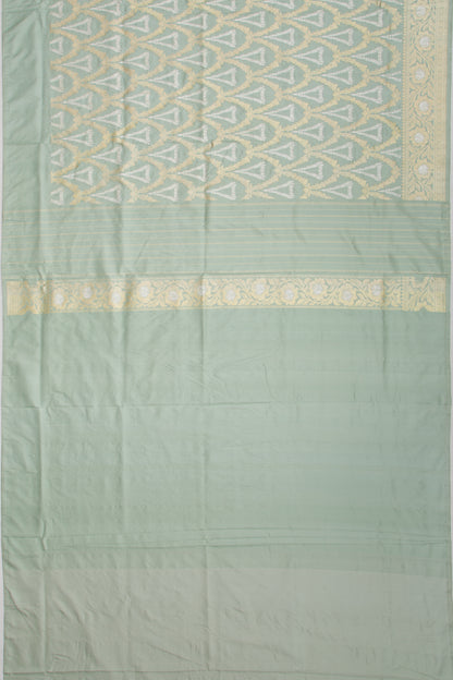 Banarasi Silk Kadwa Jaal Blue Saree