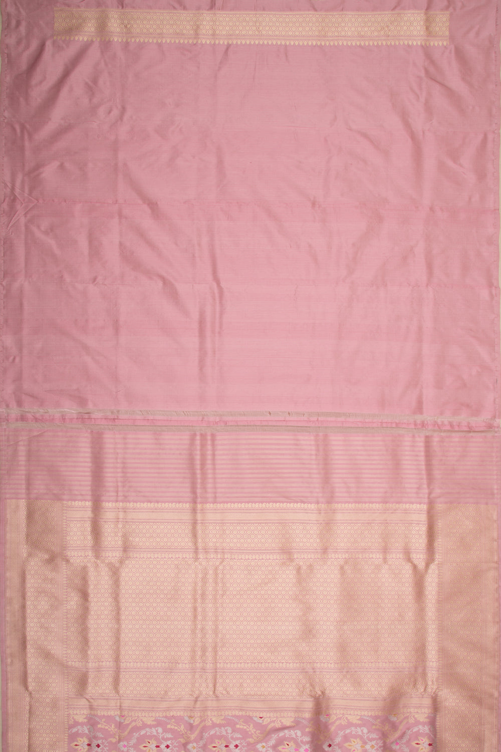 Banarasi Silk Jaal Pastel Baby Pink Saree