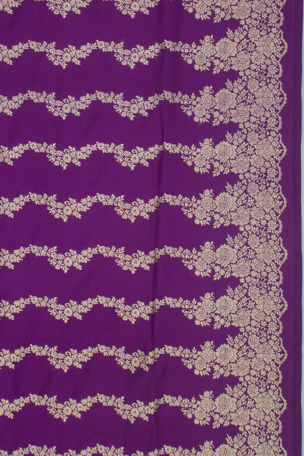 Banarasi Silk Jaal Purple Saree