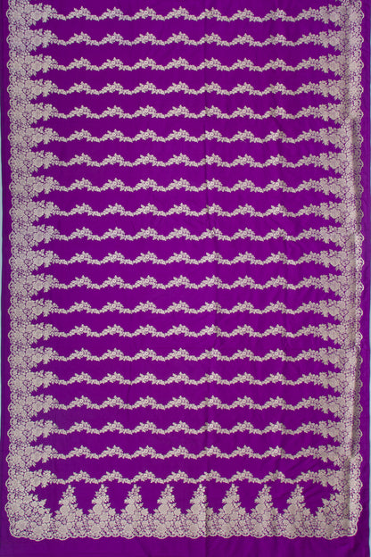 Banarasi Silk Jaal Purple Saree