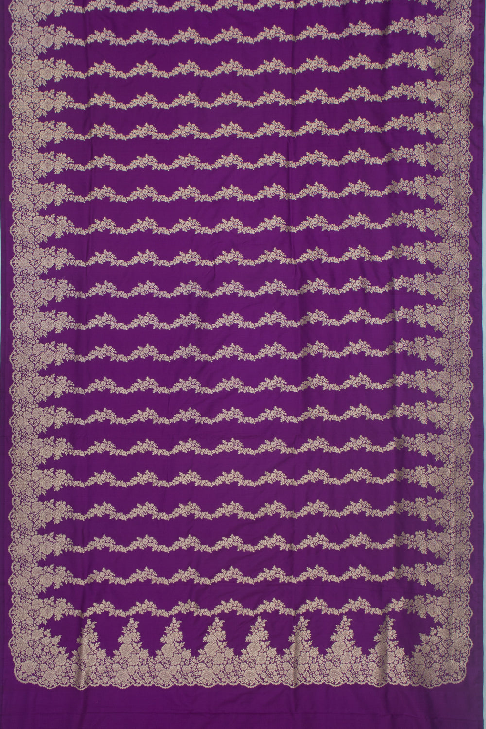 Banarasi Silk Jaal Purple Saree