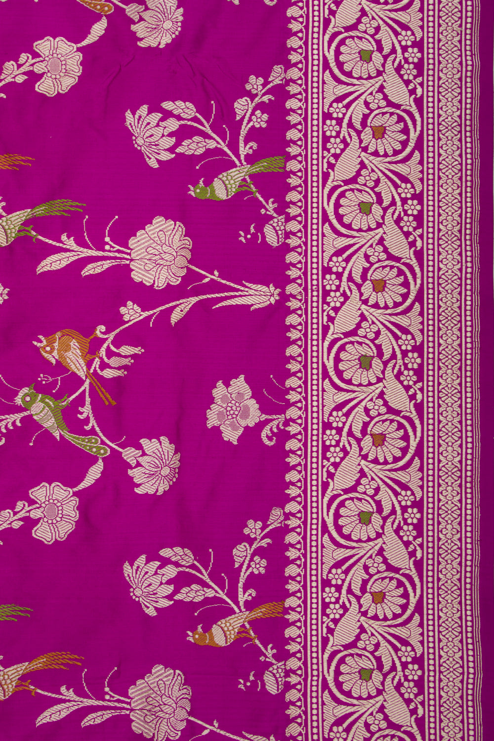 Banarasi Silk Kadwa Jaal Purple Saree