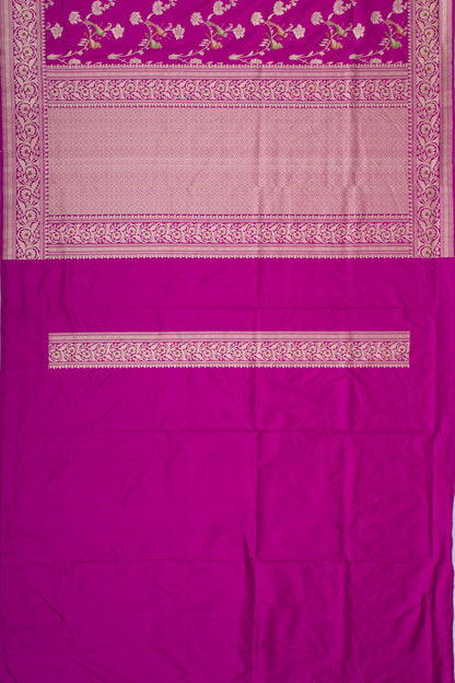 Banarasi Silk Kadwa Jaal Purple Saree