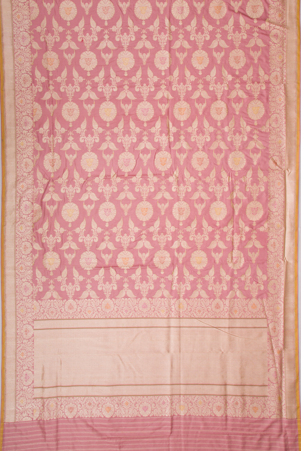 Banarasi Silk Kadwa Brocade Baby Pink Saree