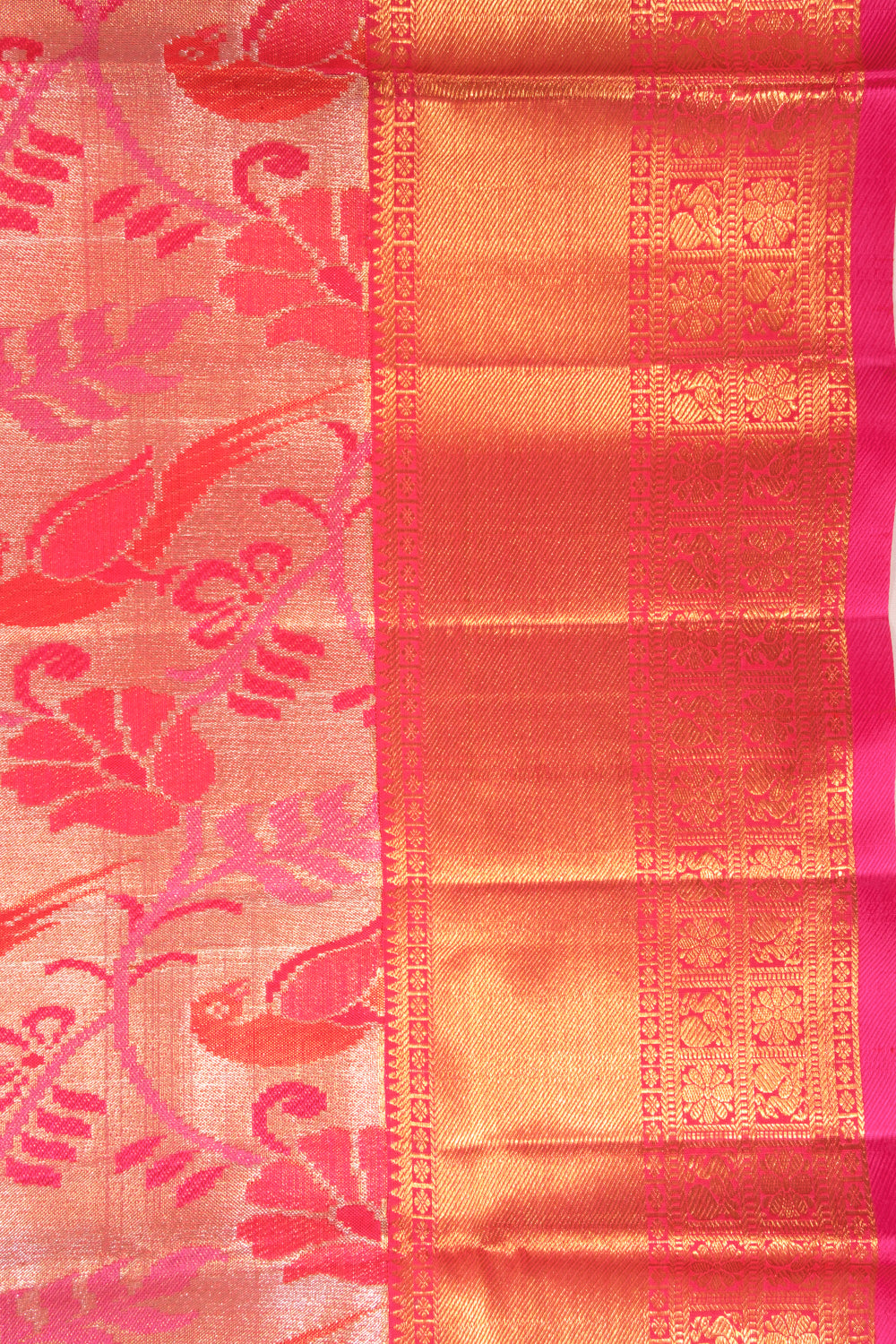 Kanchipuram Silk Tissue Gold Saree