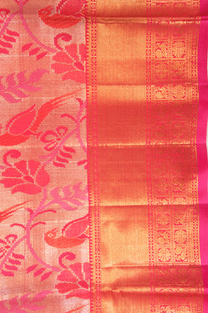Kanchipuram Silk Tissue Gold Saree