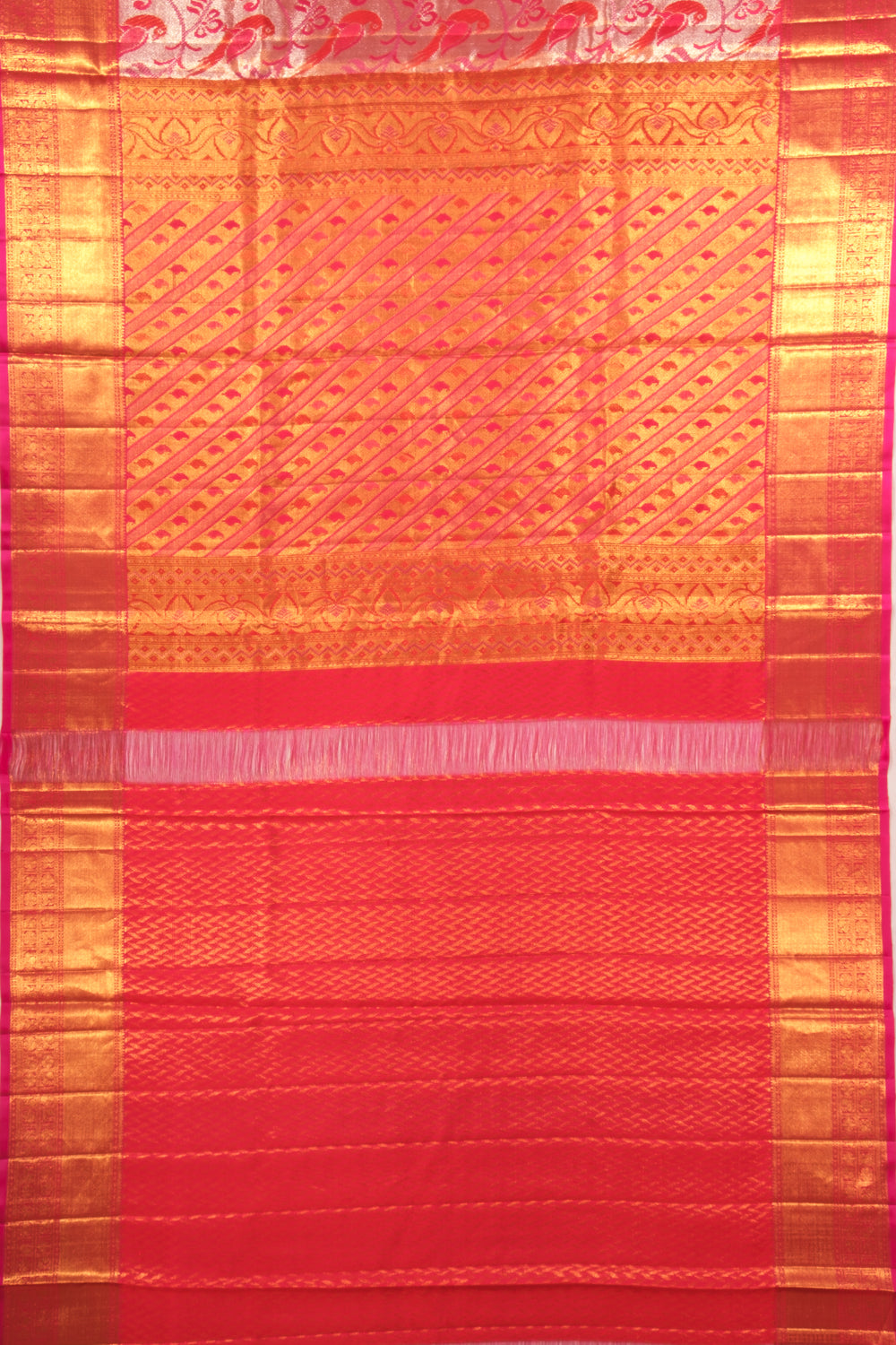 Kanchipuram Silk Tissue Gold Saree