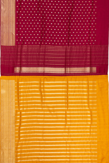Banarasi Silk Butta Maroon Saree