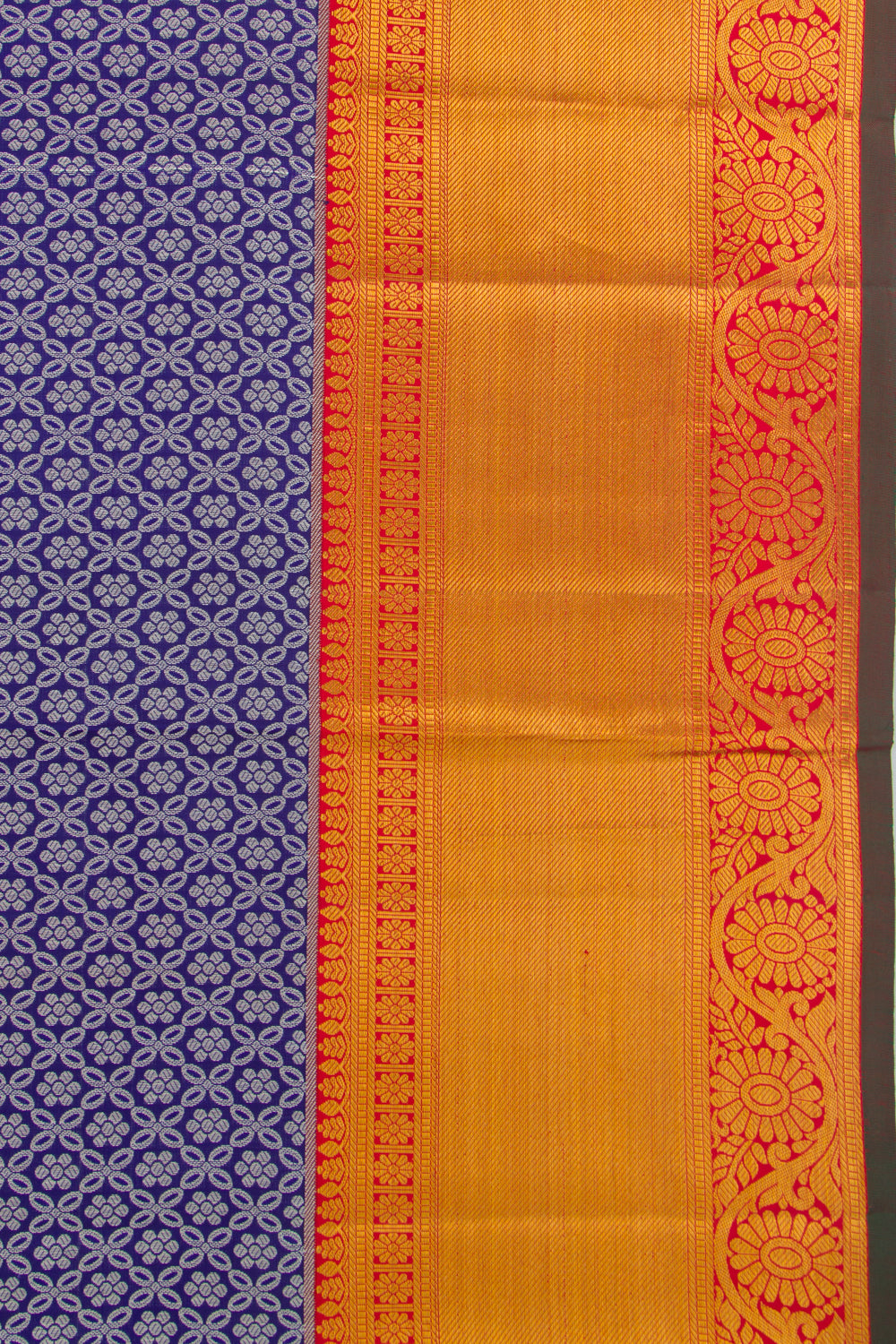 Taranga Kanchi Silk Brocade Dark Blue Saree