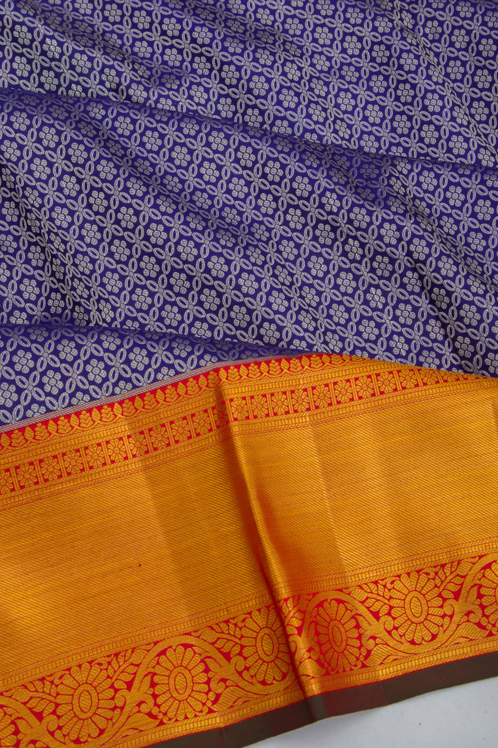Taranga Kanchi Silk Brocade Dark Blue Saree