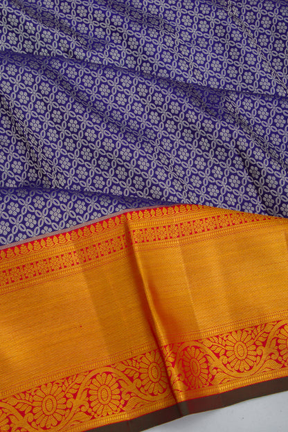 Taranga Kanchi Silk Brocade Dark Blue Saree