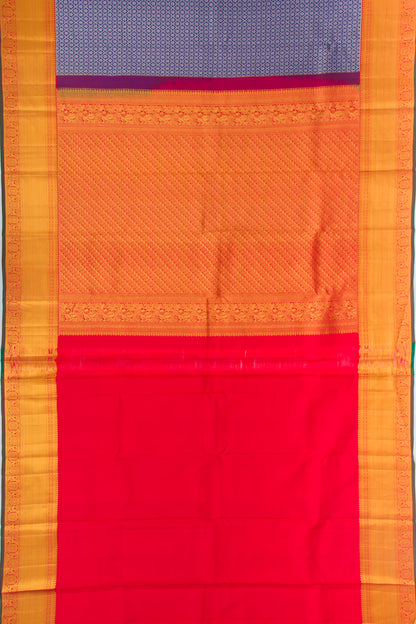 Taranga Kanchi Silk Brocade Dark Blue Saree