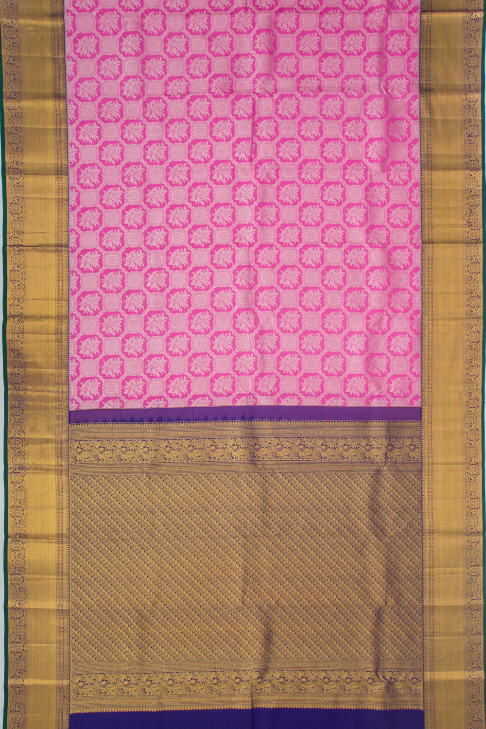 Taranga Kanchi Silk Brocade Pink Saree