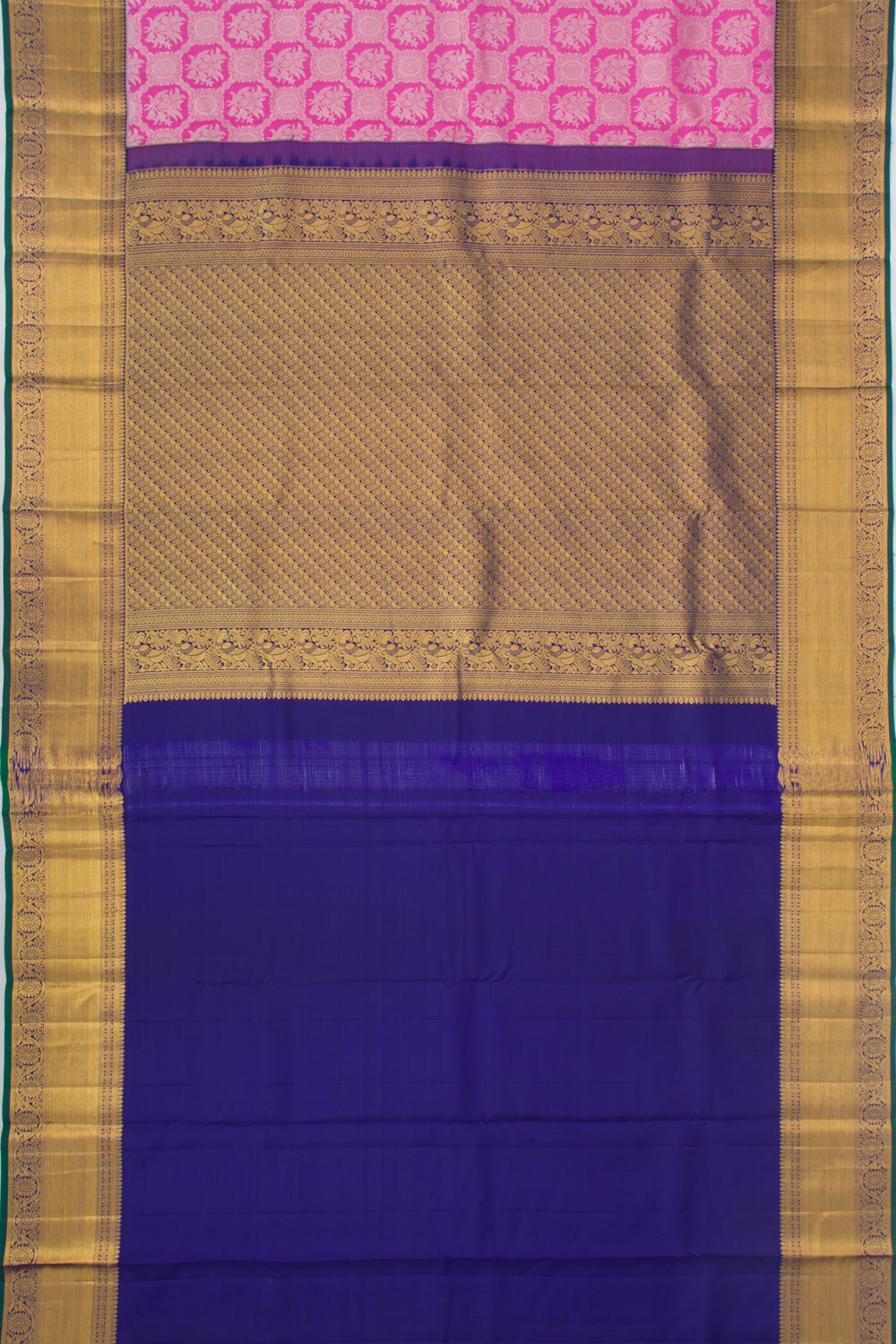 Taranga Kanchi Silk Brocade Pink Saree