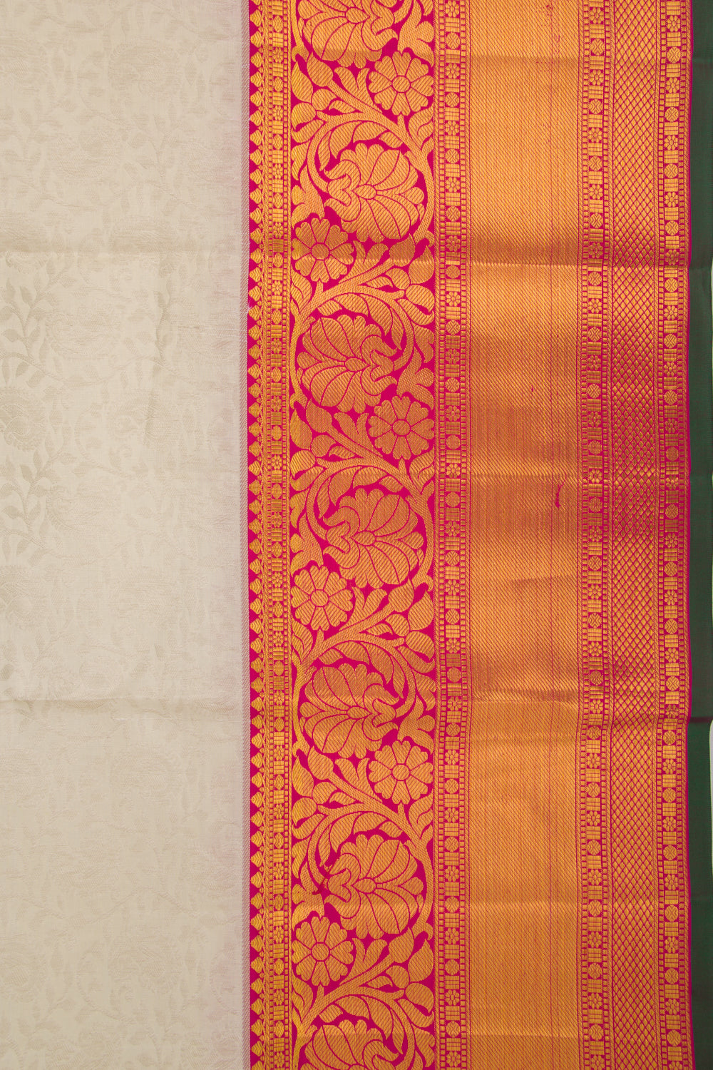 Taranga Kanchi Silk Jaal Off White Saree