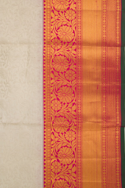 Taranga Kanchi Silk Jaal Off White Saree