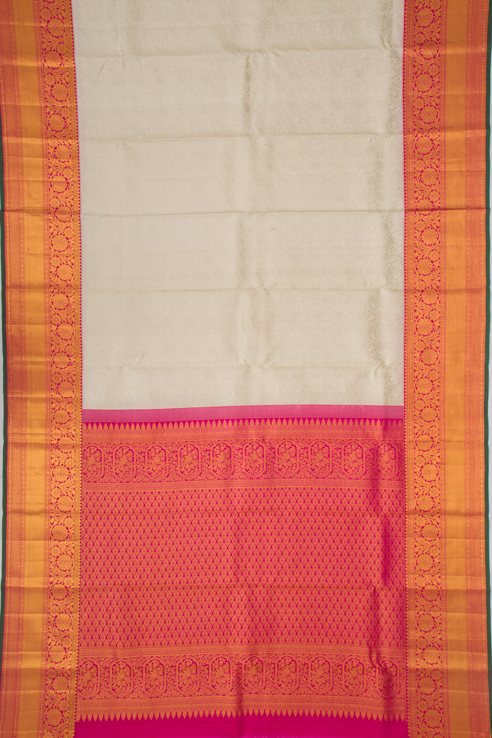 Taranga Kanchi Silk Jaal Off White Saree