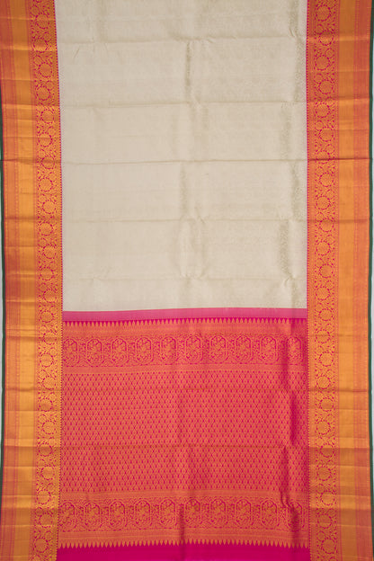 Taranga Kanchi Silk Jaal Off White Saree