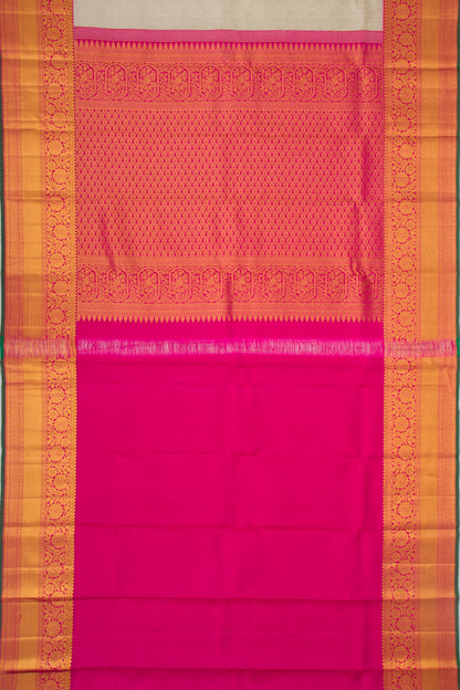 Taranga Kanchi Silk Jaal Off White Saree
