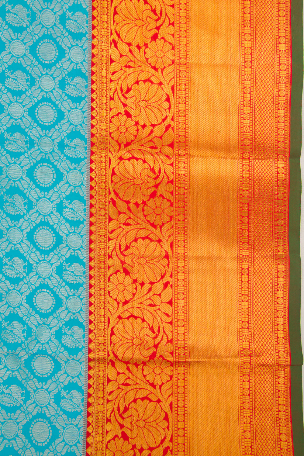 Taranga Kanchi Silk Brocade Sky Blue Saree