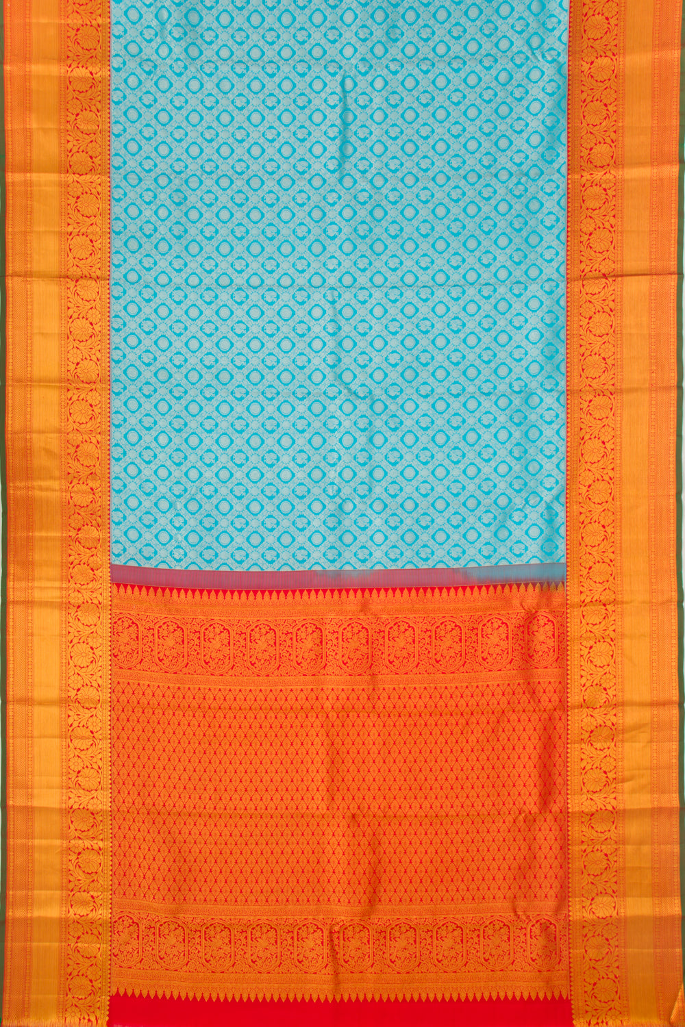 Taranga Kanchi Silk Brocade Sky Blue Saree