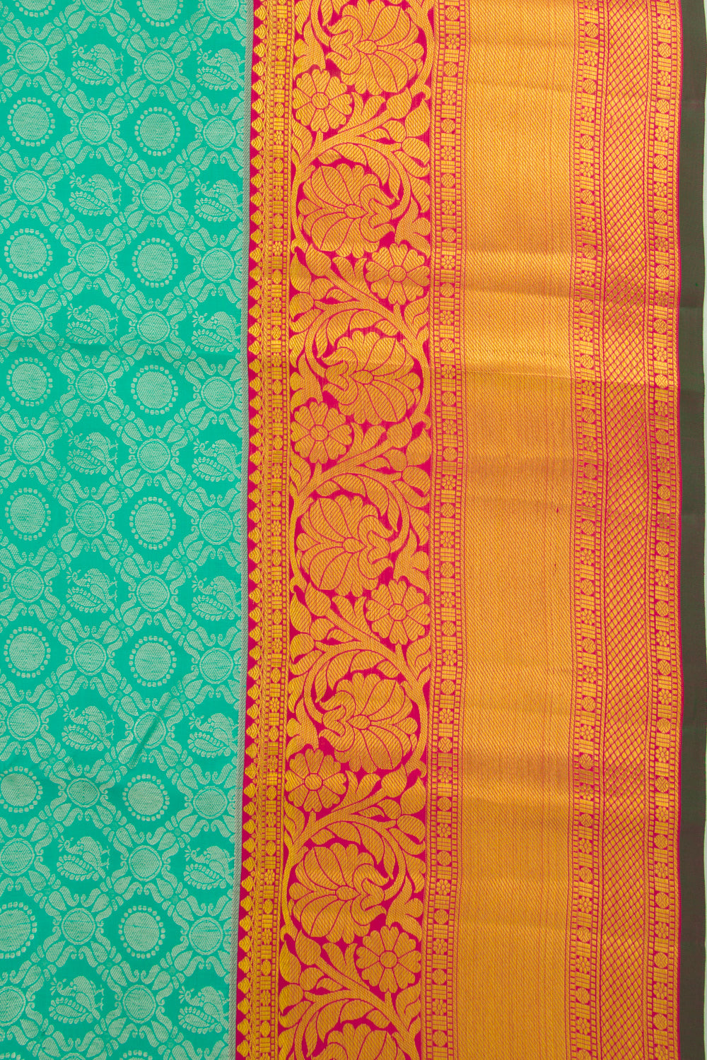 Taranga Kanchi Silk Brocade Sea Green Saree