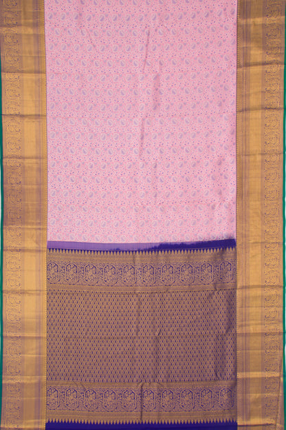 Taranga Kanchi Silk Jaal Baby Pink Saree