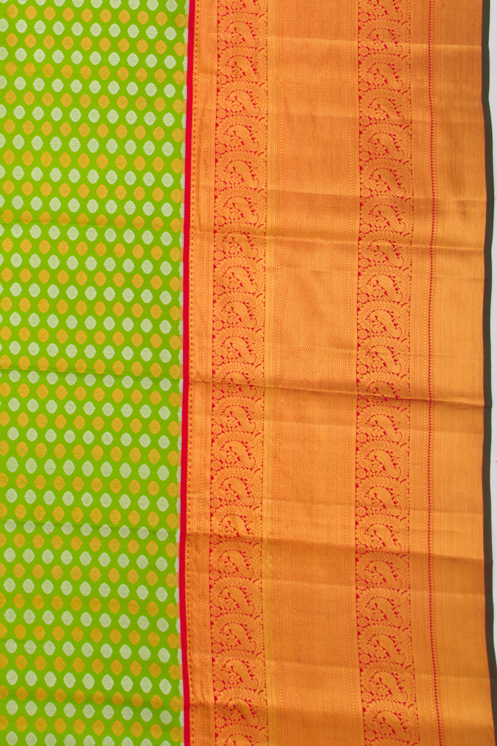 Taranga Kanchi Silk Butta Green Saree