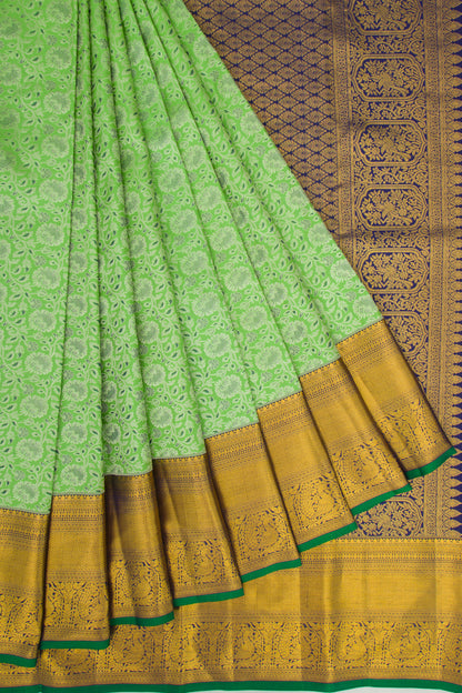 Taranga Kanchi Silk Jacquard Green Saree