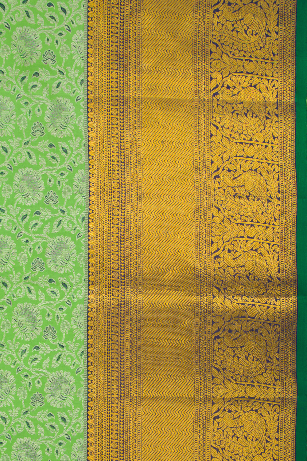 Taranga Kanchi Silk Jacquard Green Saree