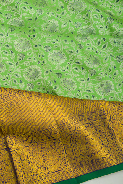 Taranga Kanchi Silk Jacquard Green Saree