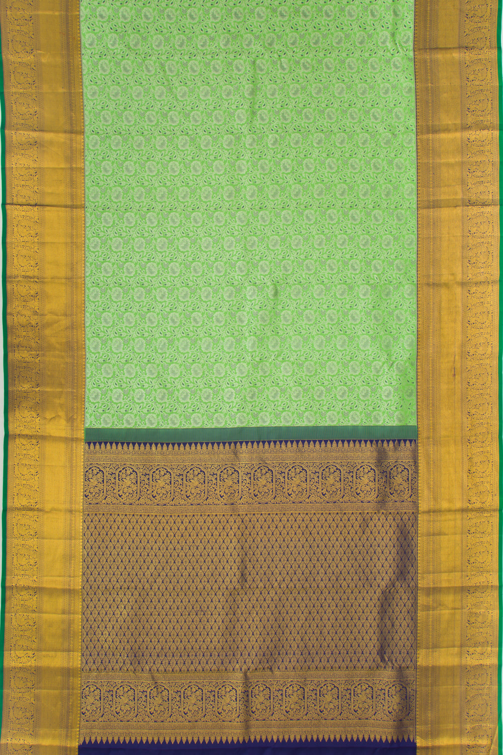 Taranga Kanchi Silk Jacquard Green Saree
