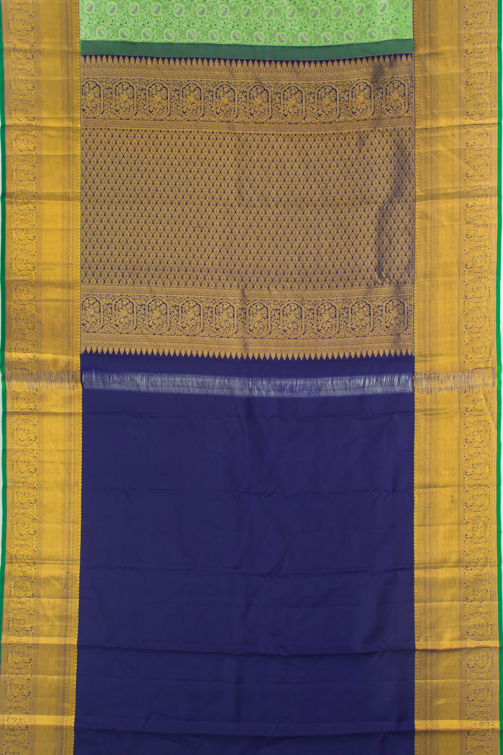Taranga Kanchi Silk Jacquard Green Saree