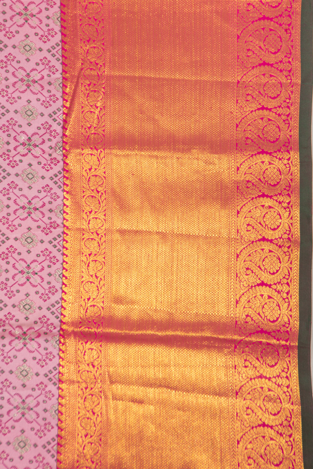 Taranga Kanchi Silk Brocade Baby Pink Saree